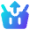 Shopping Basket Remove Icon from Core Gradient Set