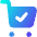 Shopping Cart Check Icon from Core Gradient Set