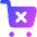 Shopping Cart Cross Icon from Core Gradient Set