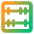 Abacus Horizontal Icon from Core Gradient Set