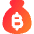 Bag Bitcoin Icon from Core Gradient Set