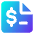 File Dollar Icon from Core Gradient Set