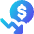 Dollar Decrease Icon from Core Gradient Set