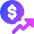Dollar Increase Icon from Core Gradient Set