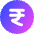 Rupee Circle Icon from Core Gradient Set