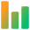 Graph Bar Icon from Core Gradient Set