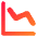 Graph Decrease Icon from Core Gradient Set