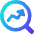 Search Arrow Increase Icon from Core Gradient Set