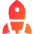 Rocket Icon from Core Gradient Set