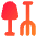 Shovel Rake Icon from Core Gradient Set