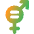 Gender Equality Icon from Core Gradient Set