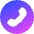 Phone Circle Icon from Core Gradient Set