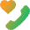 Phone Favorite Heart Icon from Core Gradient Set