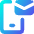 Phone Mail Icon from Core Gradient Set