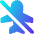 Airplane Disabled Icon from Core Gradient Set