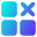 Application Delete Cross Icon from Core Gradient Set