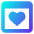 Browser Favorite Heart Icon from Core Gradient Set