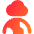 Cloud Globe Icon from Core Gradient Set