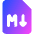 Markdown Document Programming Icon from Core Gradient Set