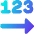 Steps Number Icon from Core Gradient Set