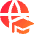 Global Learning Icon from Core Gradient Set
