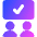 Group Meeting Approval Icon from Core Gradient Set