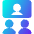 Group Meeting Call Icon from Core Gradient Set