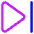 Button Next Icon from Core Neon - Free Set