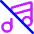 Music Note Off 2 Icon from Core Neon - Free Set