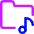 Play List Folder Icon from Core Neon - Free Set