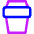 Coffee Takeaway Cup Icon from Core Neon - Free Set