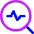 Heart Rate Search Icon from Core Neon - Free Set