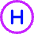 Hospital Sign Circle Icon from Core Neon - Free Set