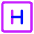 Hospital Sign Square Icon from Core Neon - Free Set