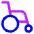 Wheelchair Icon from Core Neon - Free Set