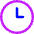 Circle Clock Icon from Core Neon - Free Set
