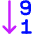 Descending Number Order Icon from Core Neon - Free Set
