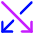 Line Arrow Crossover Down Icon from Core Neon - Free Set