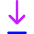 Line Arrow Move Down 1 Icon from Core Neon - Free Set