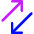 Line Arrow Transfer Diagonal 3 Icon from Core Neon - Free Set