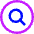 Magnifying Glass Circle Icon from Core Neon - Free Set