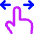 One Finger Drag Horizontal Icon from Core Neon - Free Set