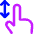 One Finger Drag Vertical Icon from Core Neon - Free Set