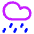 Rain Cloud Icon from Core Neon - Free Set
