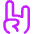 Rock And Roll Hand Icon from Core Neon - Free Set