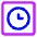 Square Clock Icon from Core Neon - Free Set