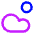 Sun Cloud Icon from Core Neon - Free Set