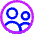 User Multiple Circle Icon from Core Neon - Free Set