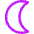 Waning Cresent Moon Icon from Core Neon - Free Set