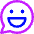 Chat Bubble Oval Smiley 2 Icon from Core Neon - Free Set